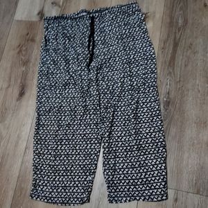 WOMENS sz XXL croft and barrow intimates cropped pajama pant